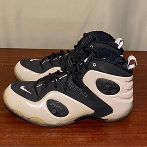 Nike Zoom Rookie  Pearl White Black Penny Hardaway 472688-100 Mens 10.5